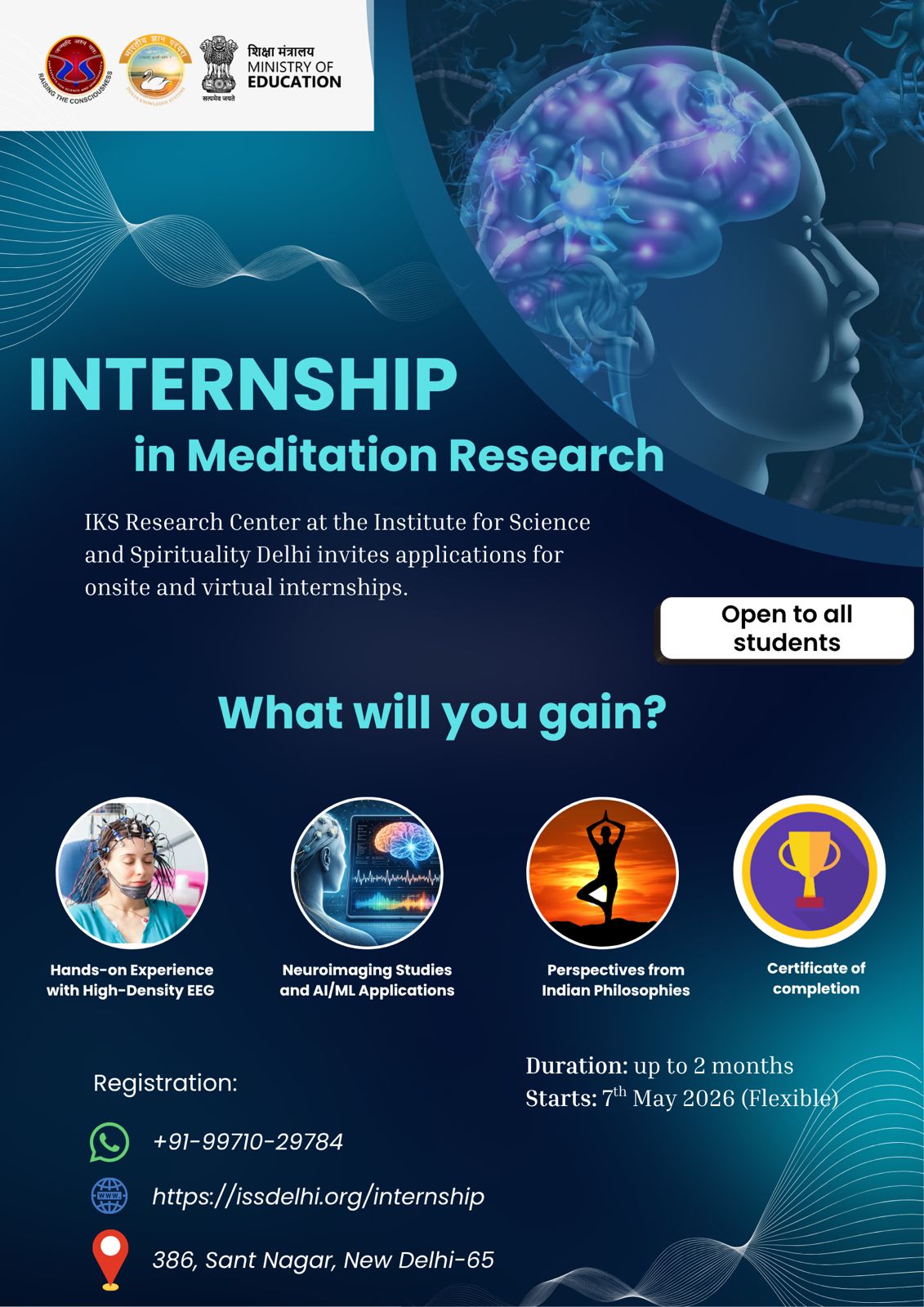 Internship in Meditation Research poster